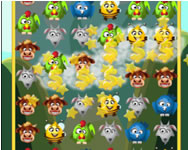 Funny animals match 3 legjobb játékok HTML5 játék