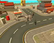 Monster dinosaur rampage city attack online