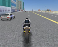 Police motorbike race simulator 3D online