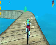 Underwater bicycle racing tracks bmx impossible stunt legjobb játékok HTML5 játék